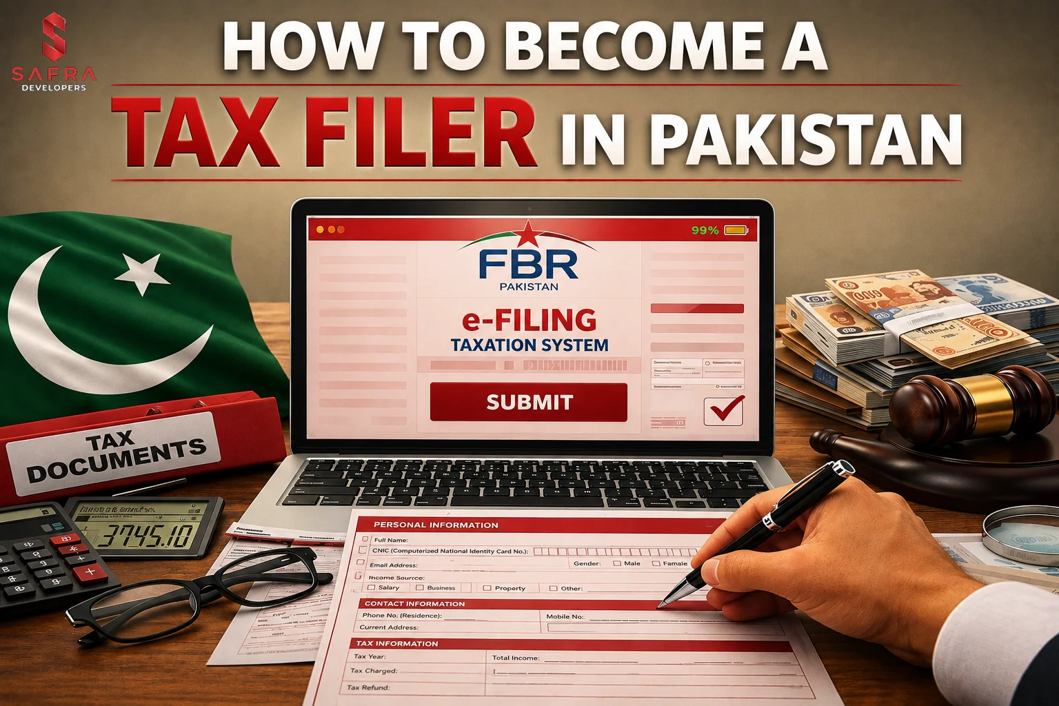 how to become filer in pakistan