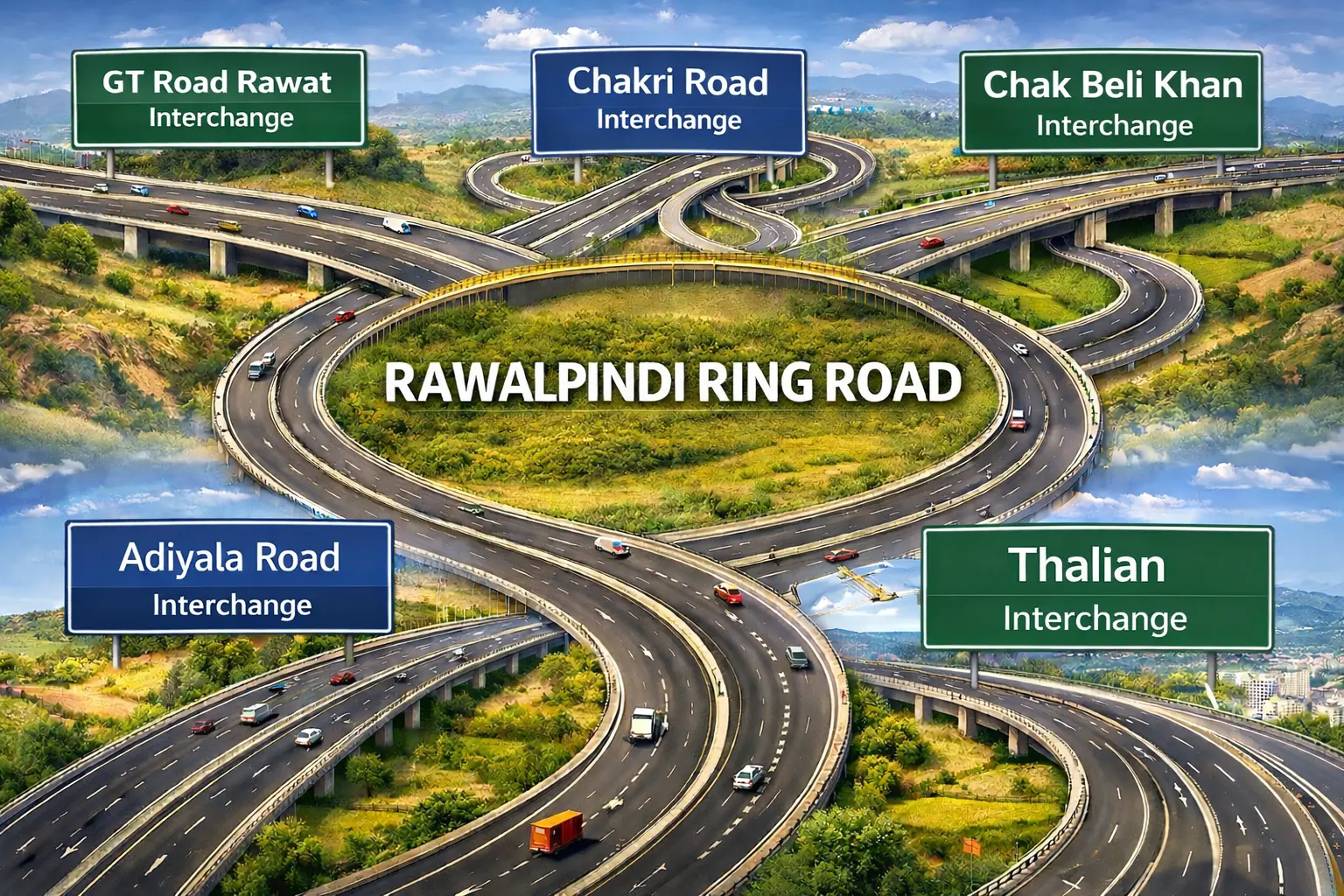 rawalpindi ring road interchanges