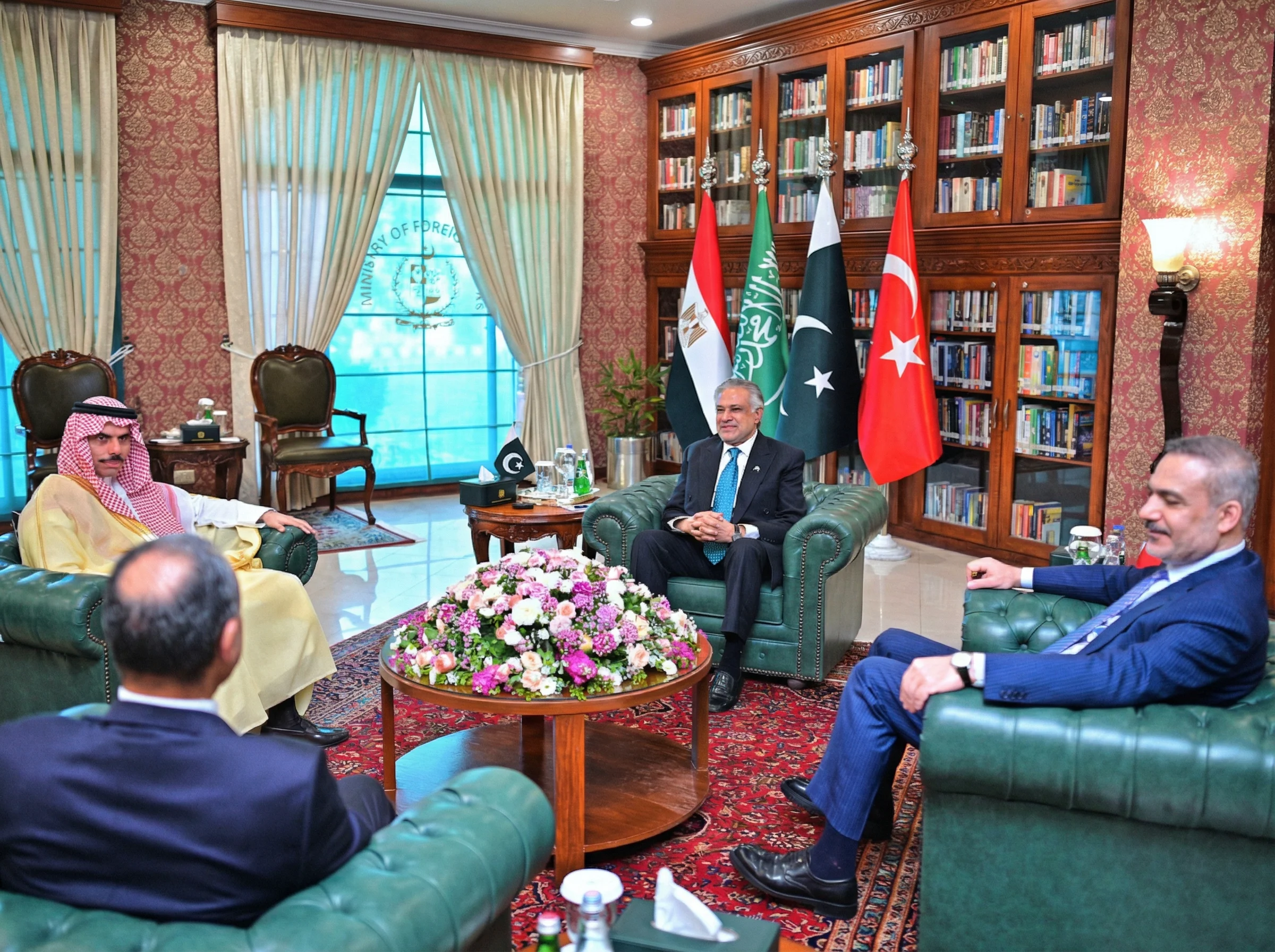 Quadrilateral Meeting Between Foreign ministers of Egypt, Turkiye and Saudi Arabia