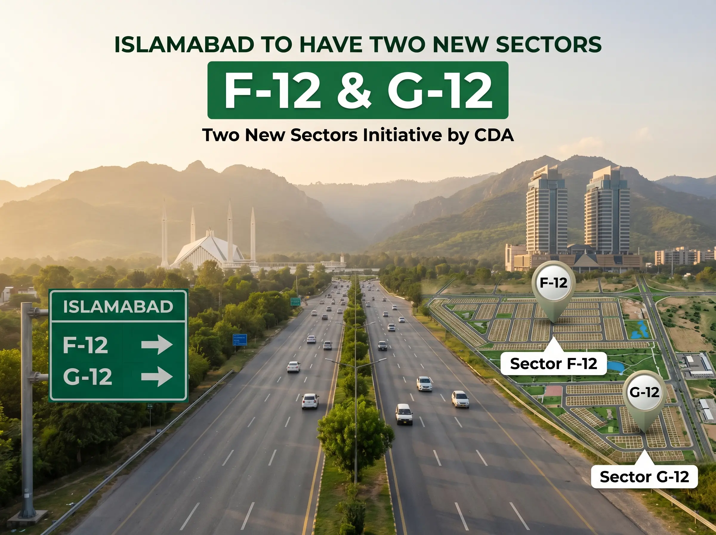 new sectors of islamabad F-12 and G-12