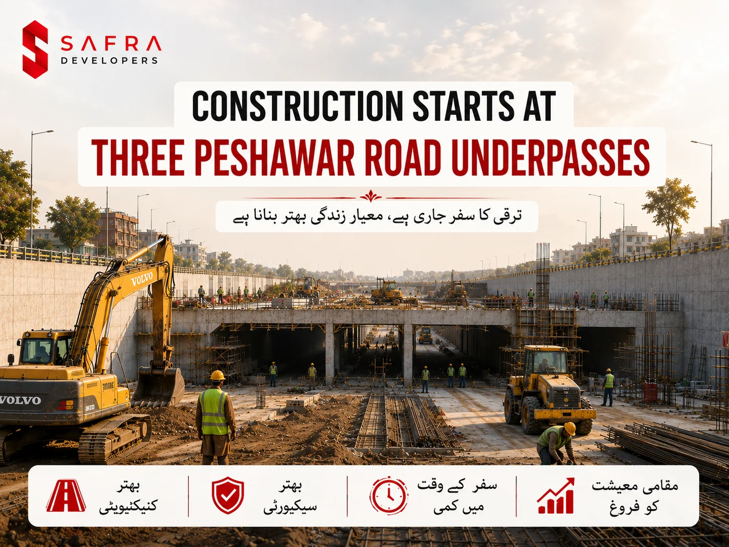 three new underpasses on peshawar road approved