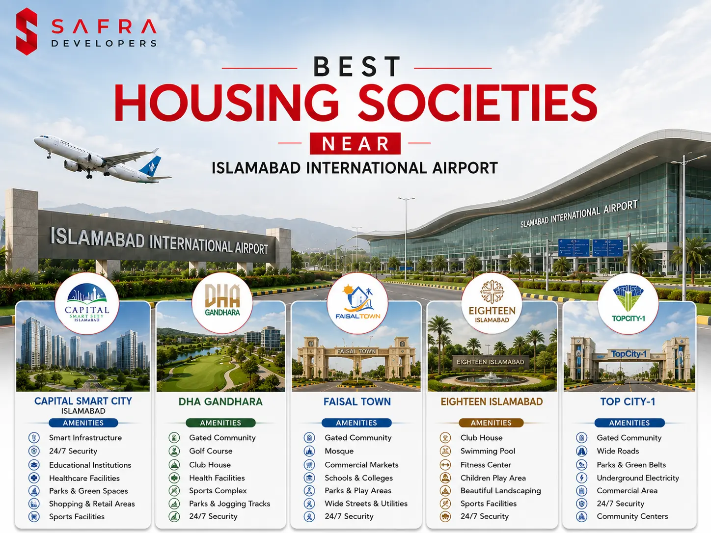 best housing societies near isb international airport