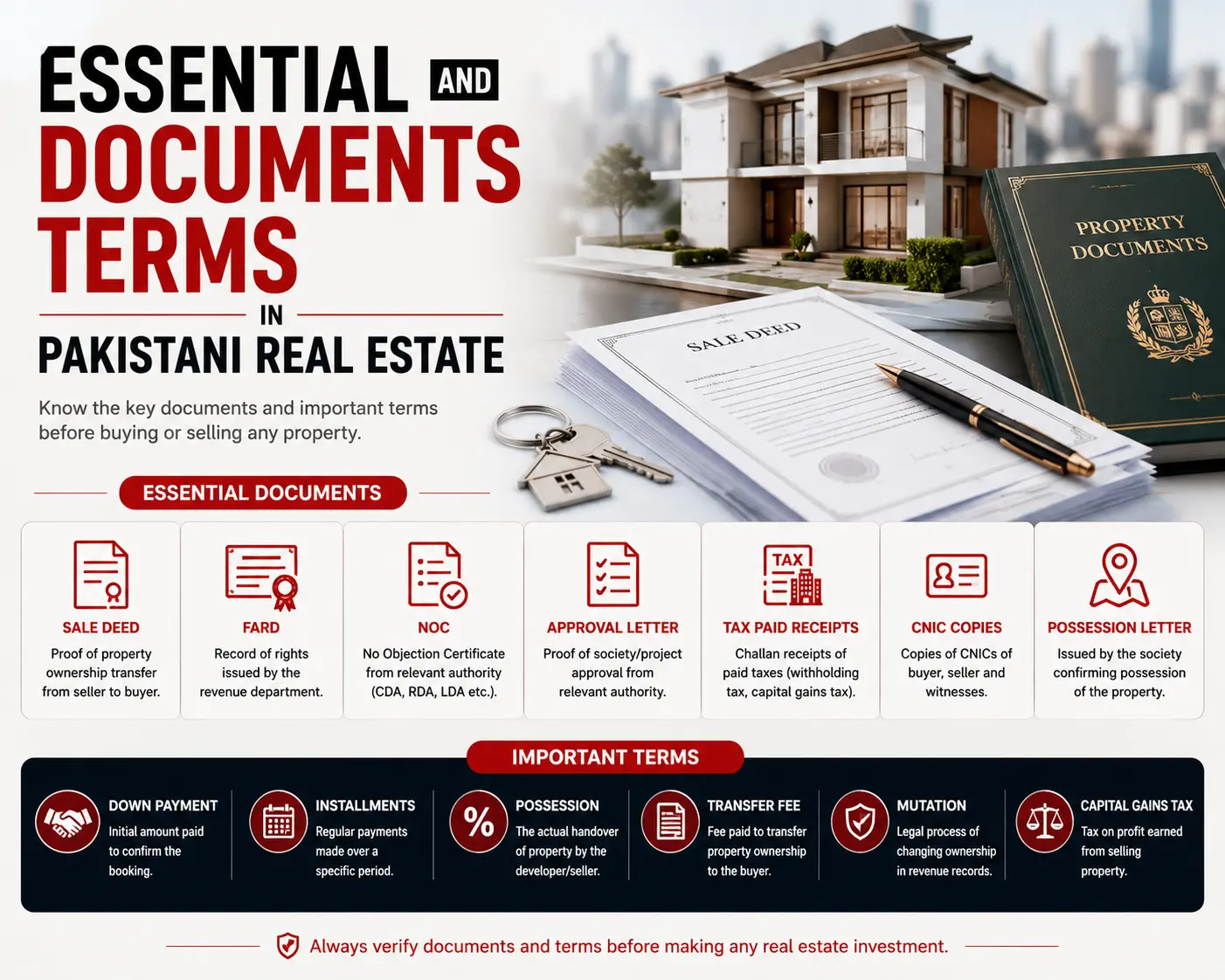 terms and documents in real estate