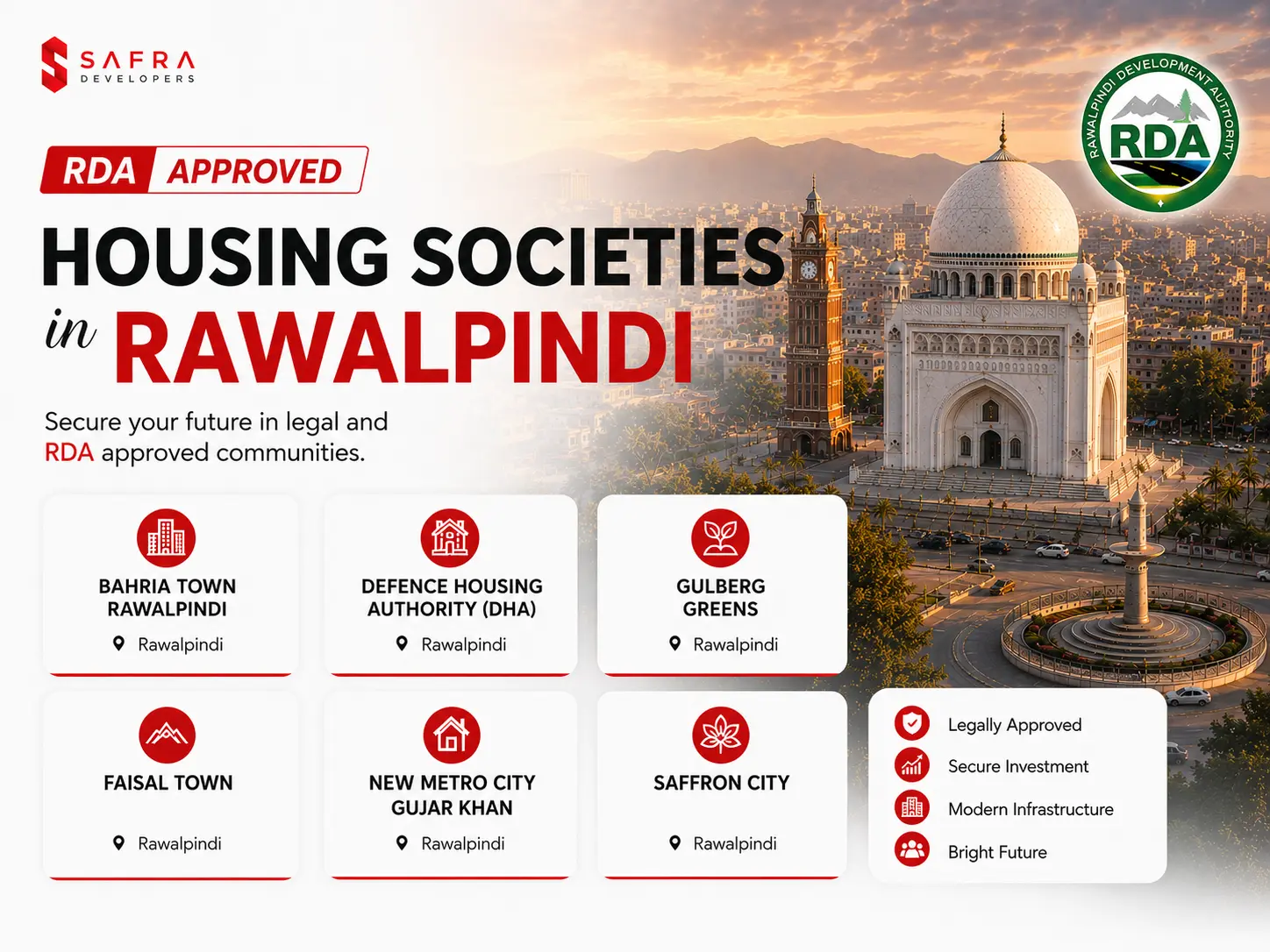 rda approved housing societies